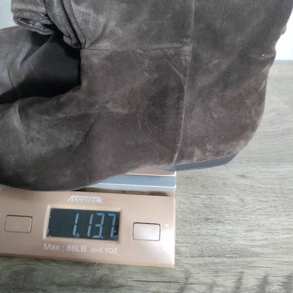 Enzo Angiolini Brown Suede Leather Boots - Flat Size 8 - Picture 8 of 8